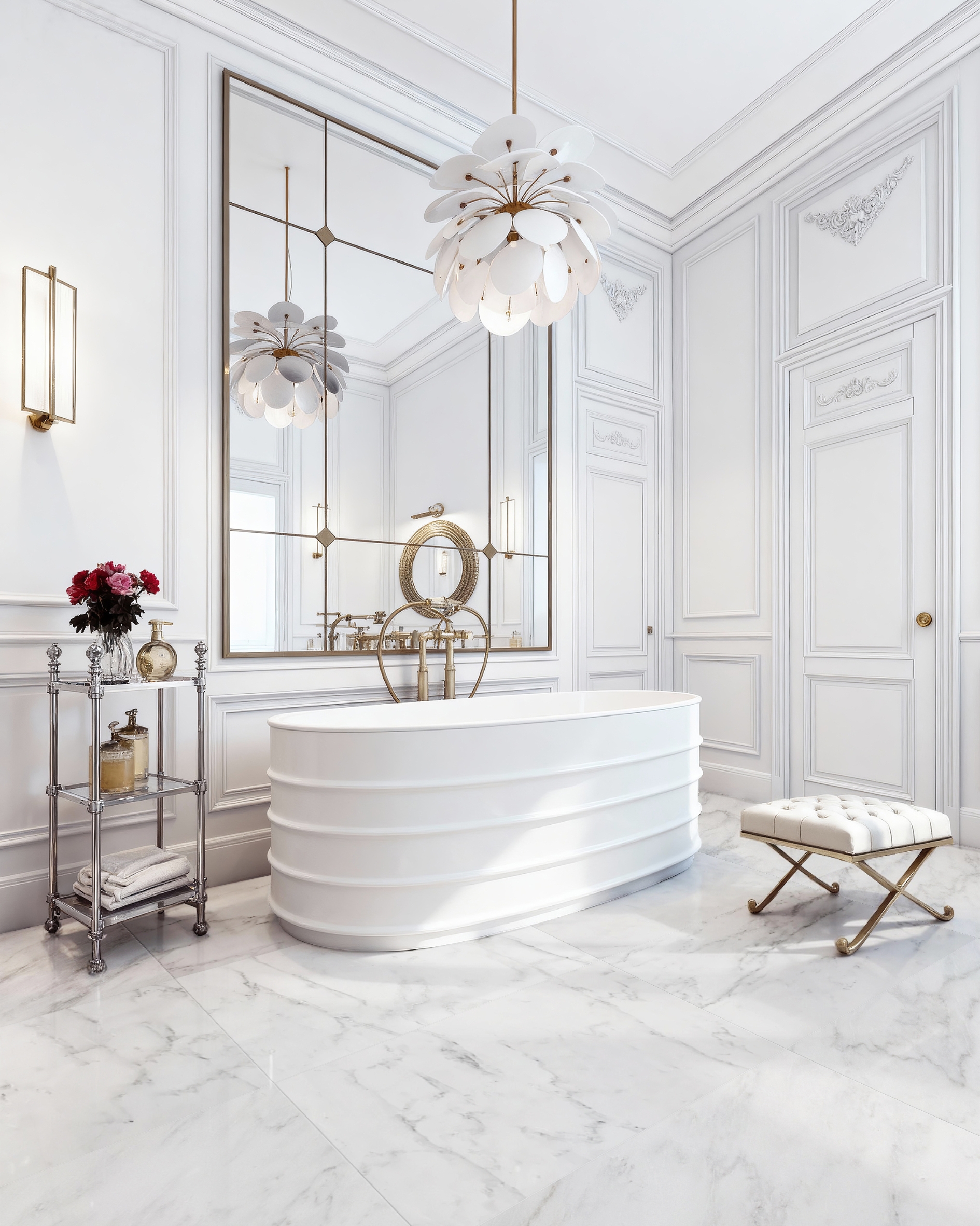 Dynasty White Bathroom Luxury Bathroom