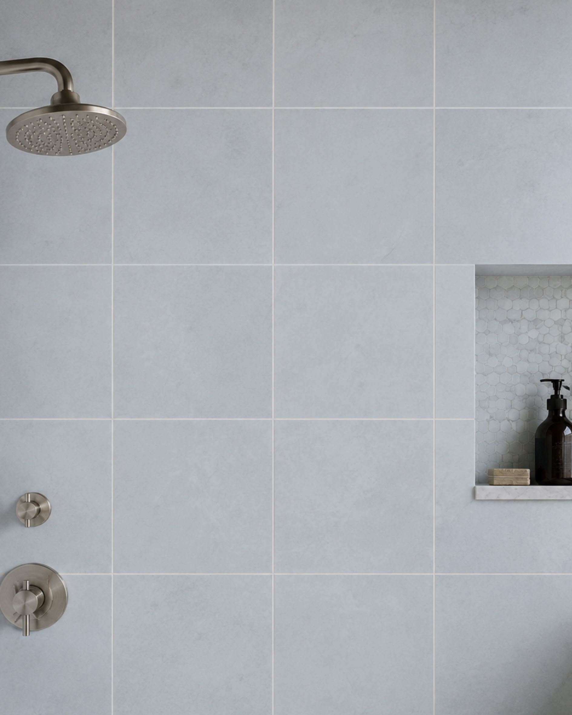 Capri Blue Shower Wall Backsplash