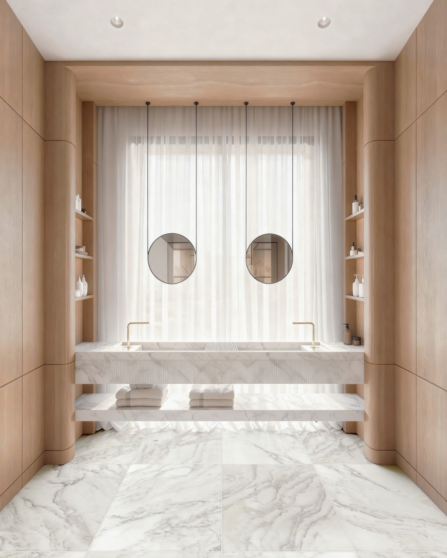 Calacatta Oliva Bathroom Natural Stone Bathroom Luxury Shower Interior Design