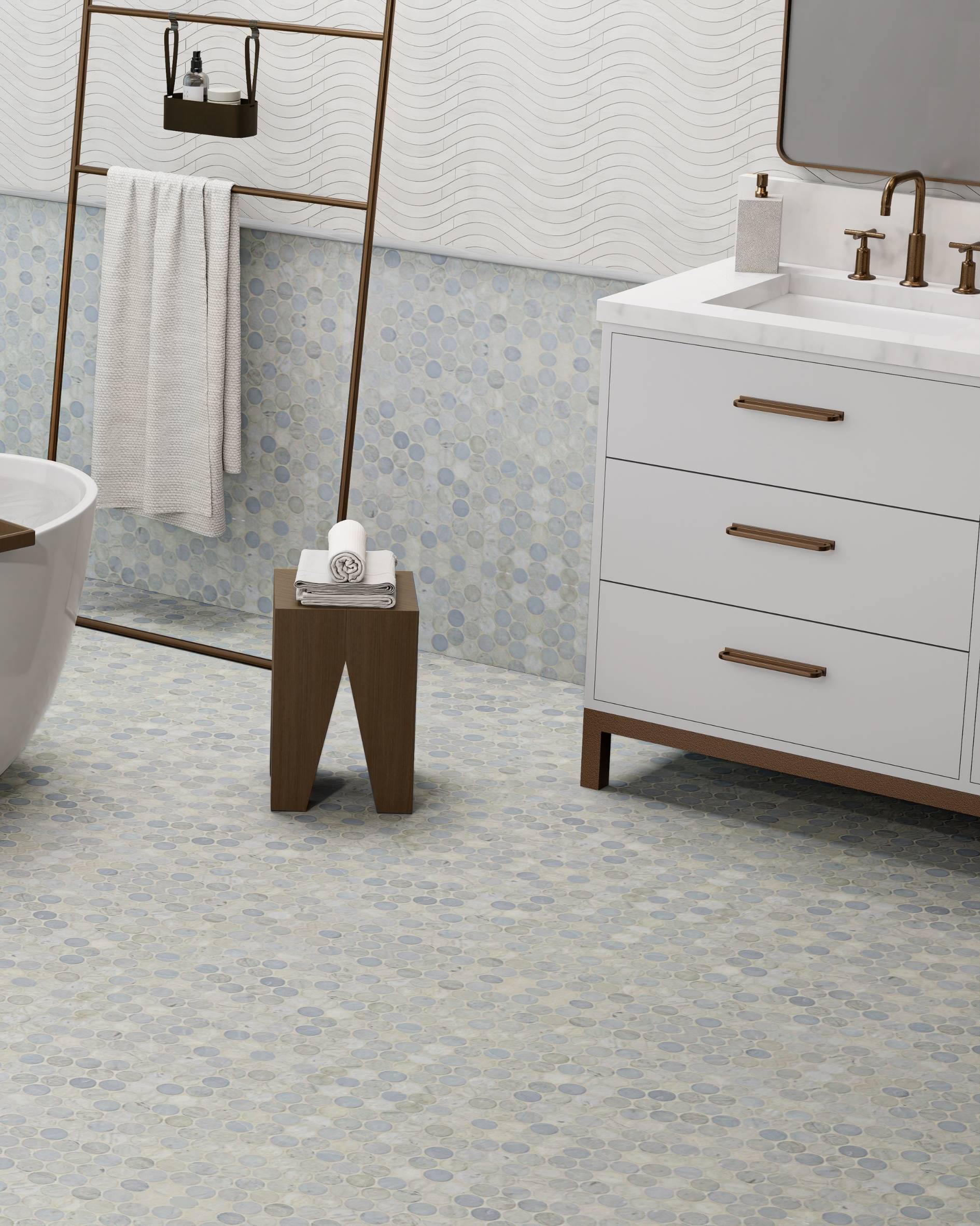 Capri Blue Marble Bathroom Dots Bathroom Fun Luxury Bathroom