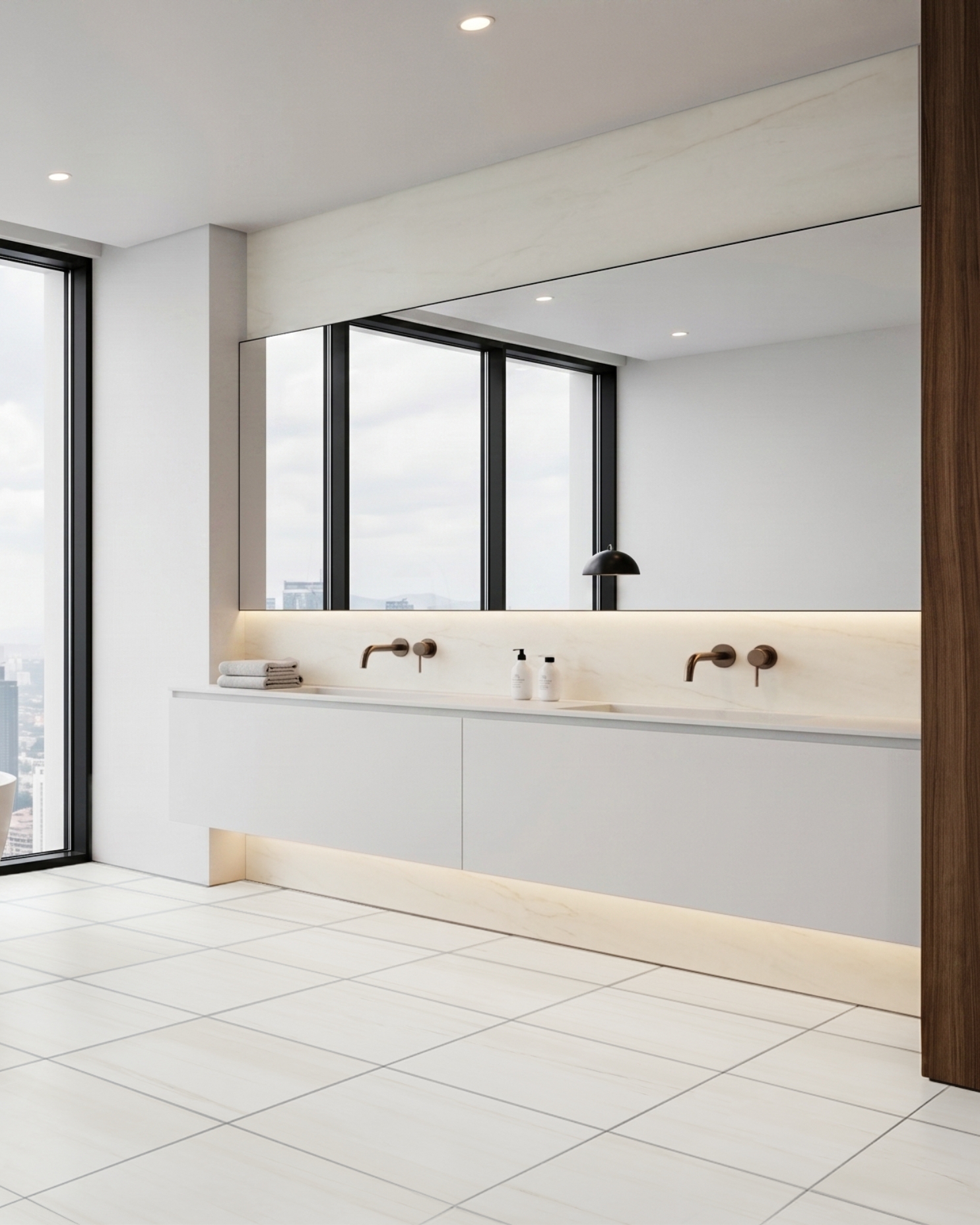 Dolomite Shower White Marble Bathroom Shower