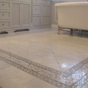Trellis Border - Bianco Carrara & Bardiglio