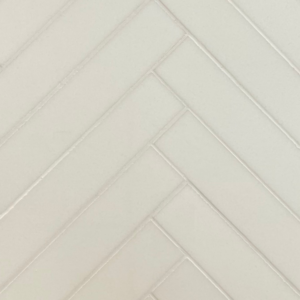 Herringbone - Glass Thassos Polished