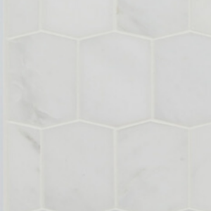 Adelaine Hexagon - Dynasty White Honed