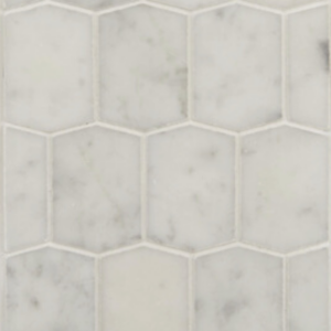 Adelaine Hexagon - Bianco Carrara Honed