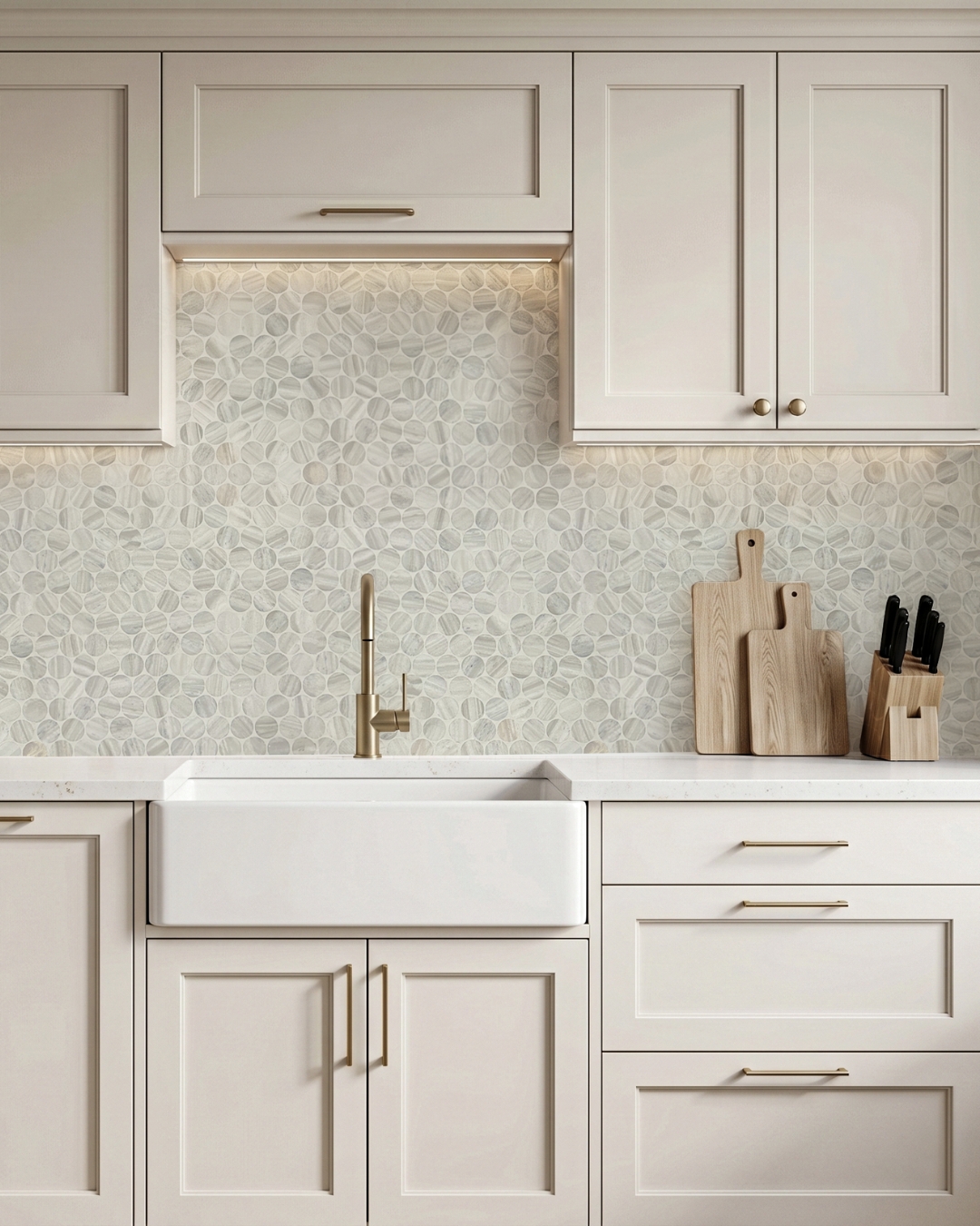 Nestos Marble Kitchen Luxury Modern Kitchen Interior Design Marble backsplash Gray Marble