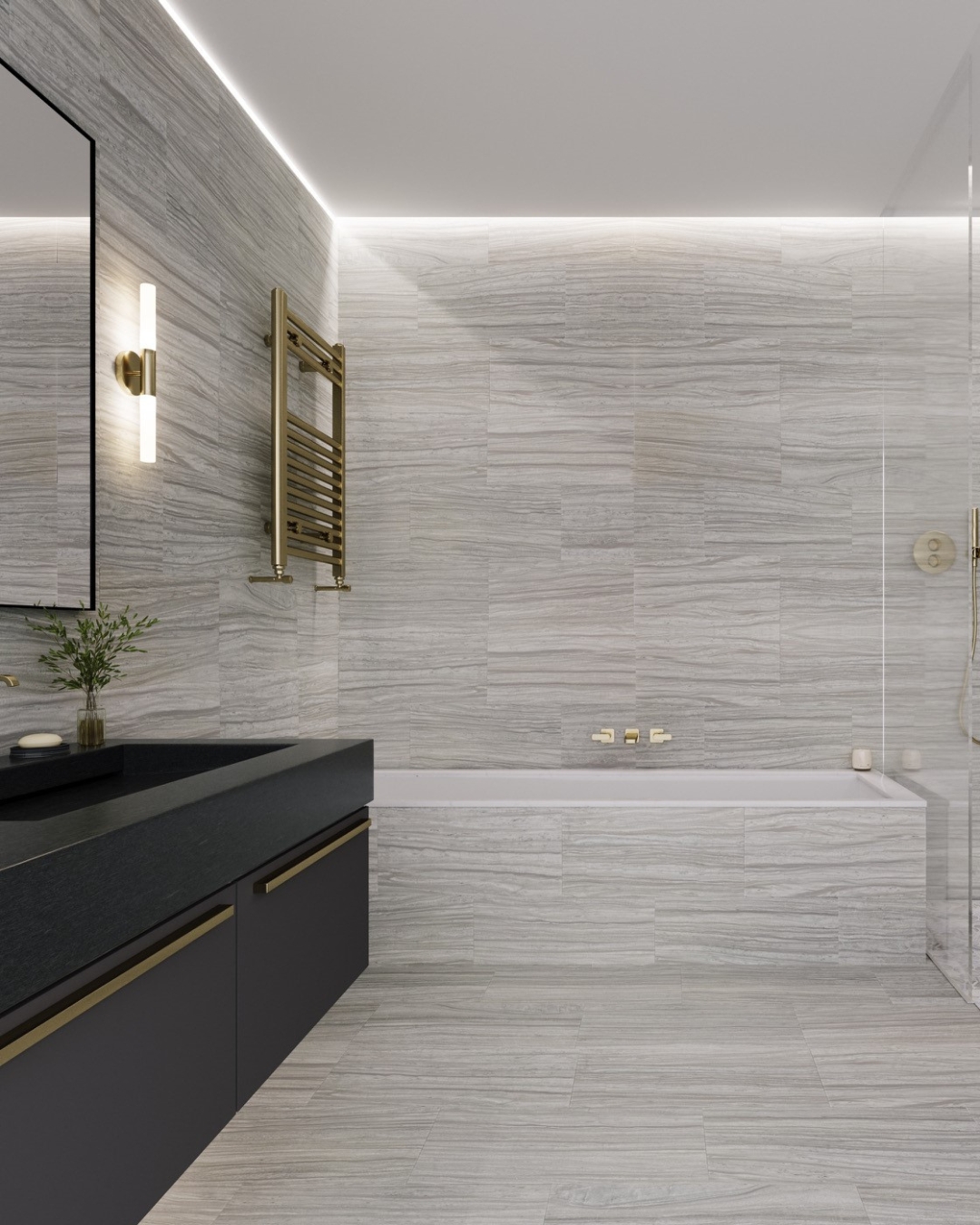 Nestos Marble Bathroom Luxury Modern Bathroom Interior Design Marble Floor Gray Marble