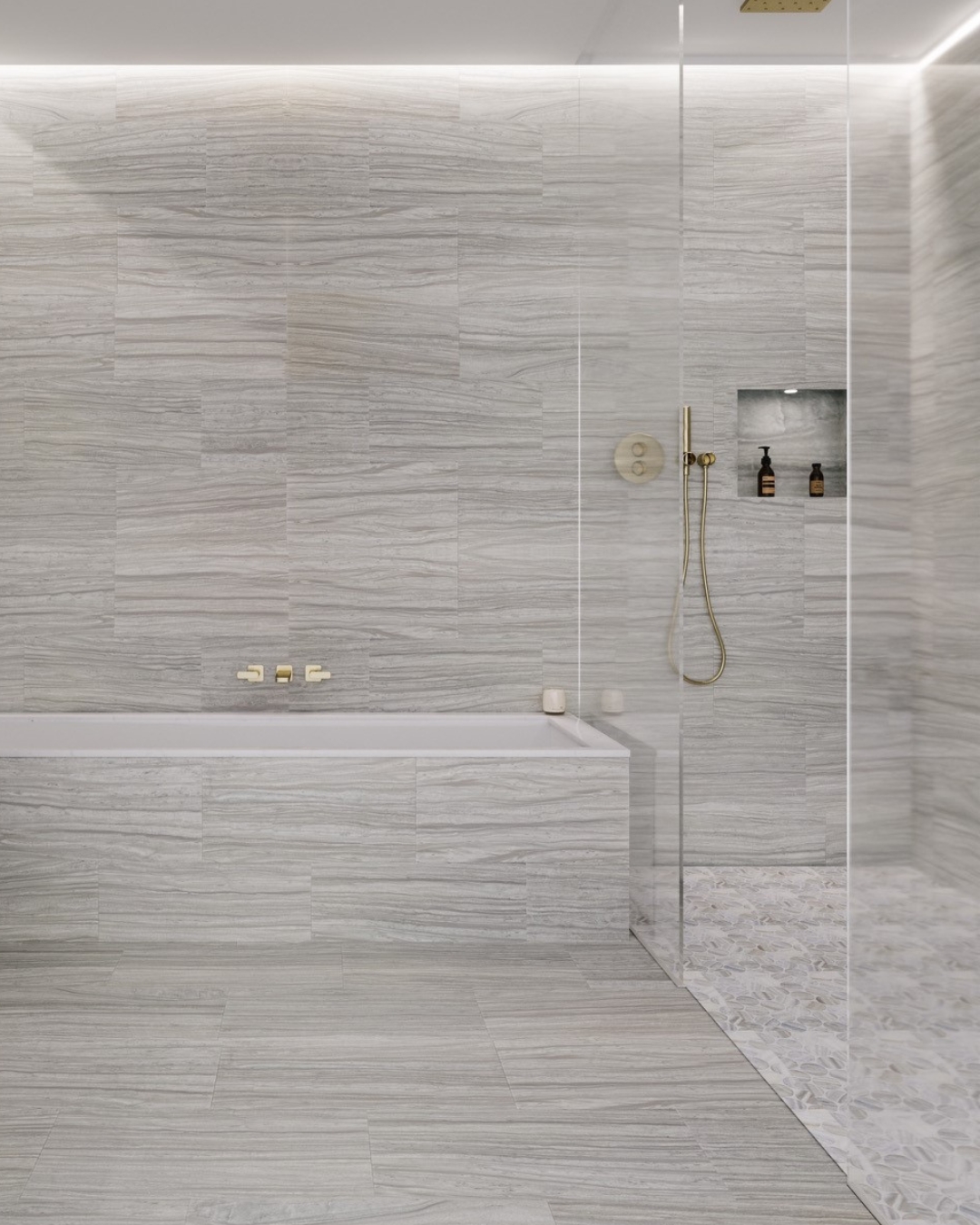 Nestos Marble Bathroom Luxury Modern Bathroom Interior Design Marble Floor Gray Marble