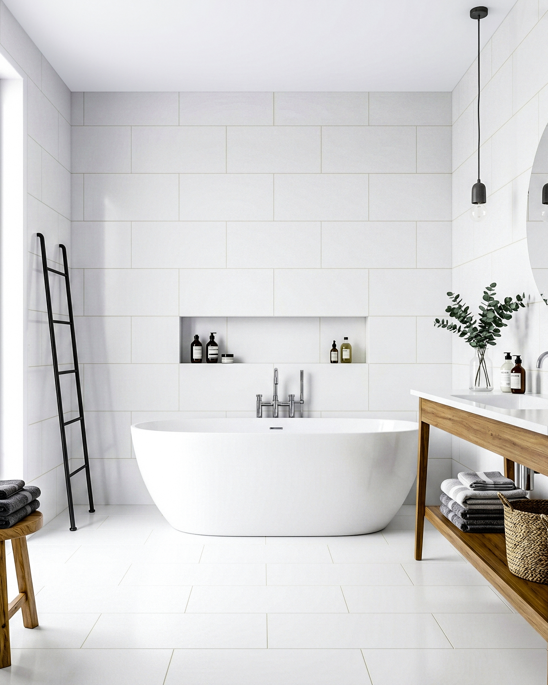 Glass thassos white luxury bathroom marble