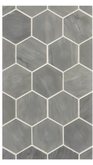 2" Hexagon - Bardiglio - Honed