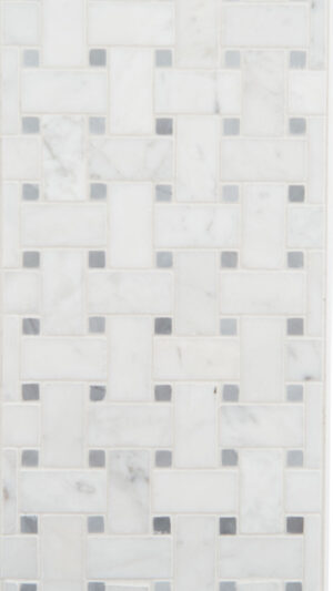 Basketweave - Bianco Carrara/Bardiglio