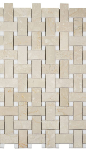 Botticino Thassos Basketweave