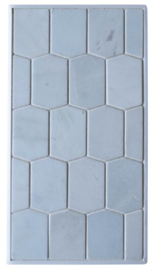Adelaine Hexagon - Capri Blue - Polished