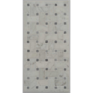 Basketweave Board - Carrara Bardiglio