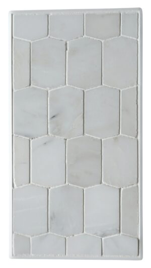 Adelaine Hexagon - Dynasty White - Honed & Polished