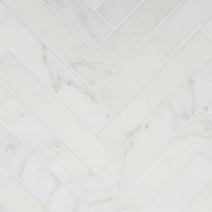 Herringbone - Dynasty White Polished