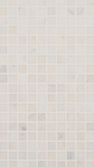 Straight Mosaic - Dynasty White Polished