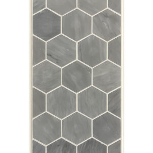 2" Hexagon Board - Bardiglio - Honed