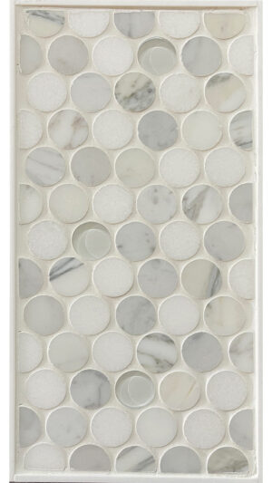 1" Dots - Statuary/Carrara/Thassos
