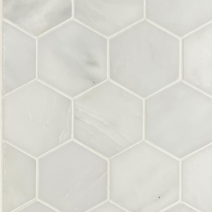 Hexagon 2" - Dynasty White Honed