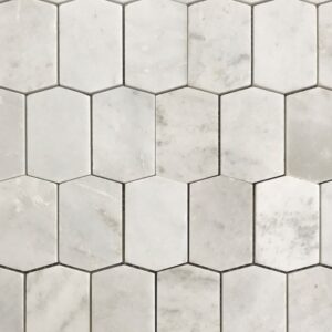 Adelaine Hexagon - Ice White - Polished