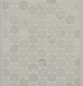 Penny Round - Ice White Polished
