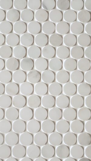 Penny Round - Dynasty White - Honed