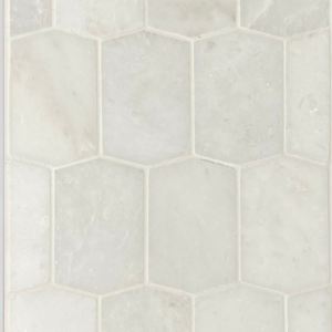 Adelaine Hexagon - Ice White Polished