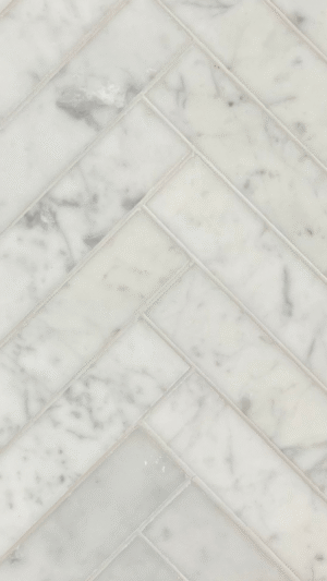 Bianco Carrara Herringbone Board - Honed