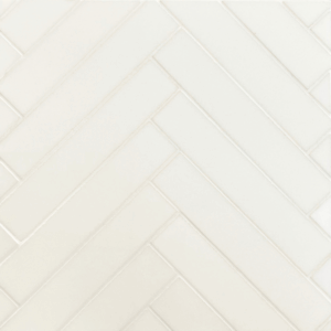 Glass Thassos Herringbone Board - Polished