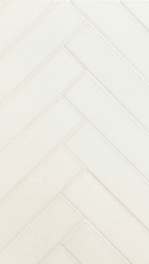 Glass Thassos Herringbone Board - Polished