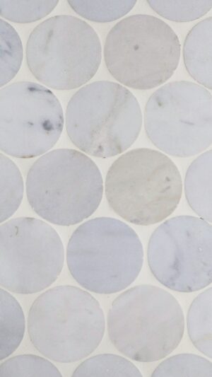 2" Dots - Capri Blue Polished