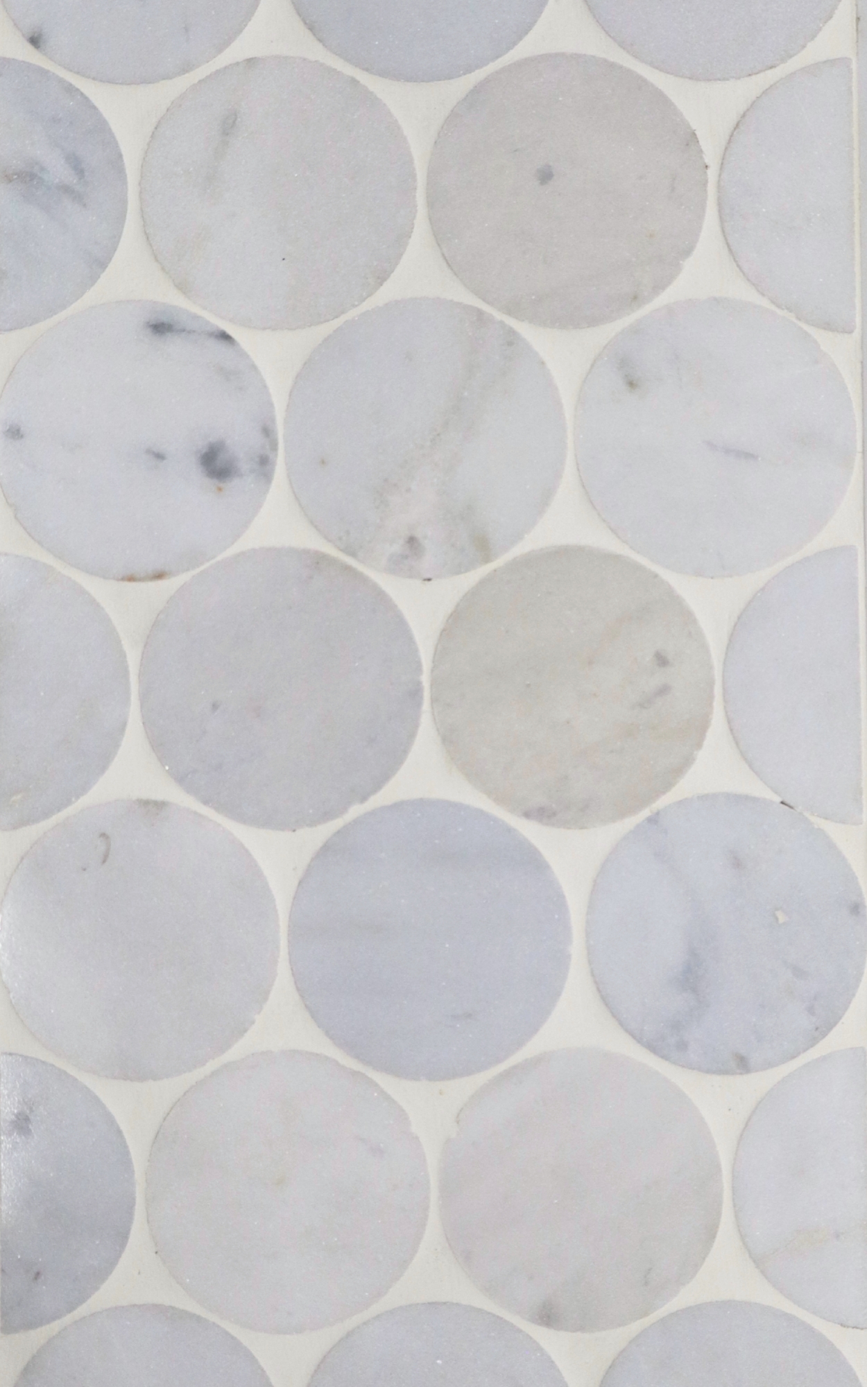 2" Dots - Capri Blue Polished