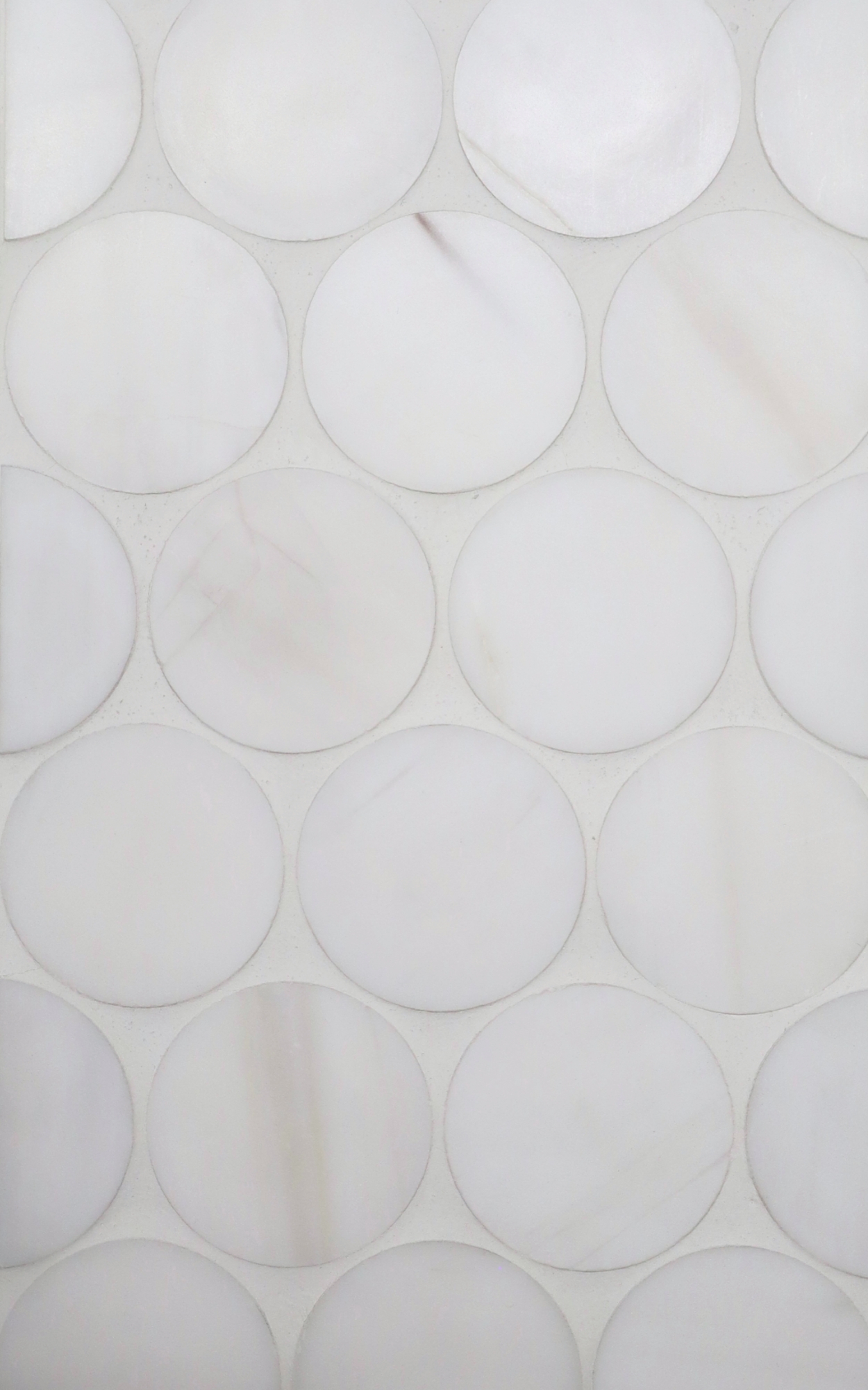 2” Dots - Dolomite Honed