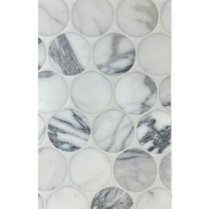 2" Dots - Arabescato Honed