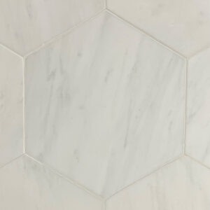 Hexagon - 9" Dynasty White