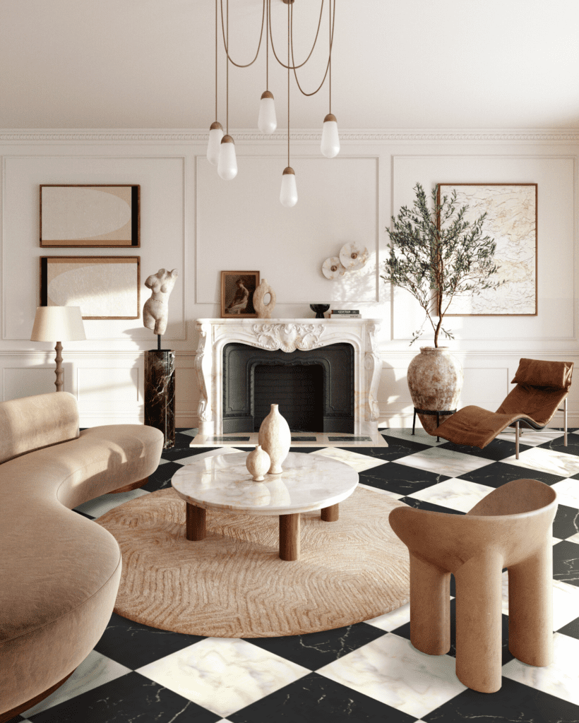 Nero Marquina & Calacatta Oliva