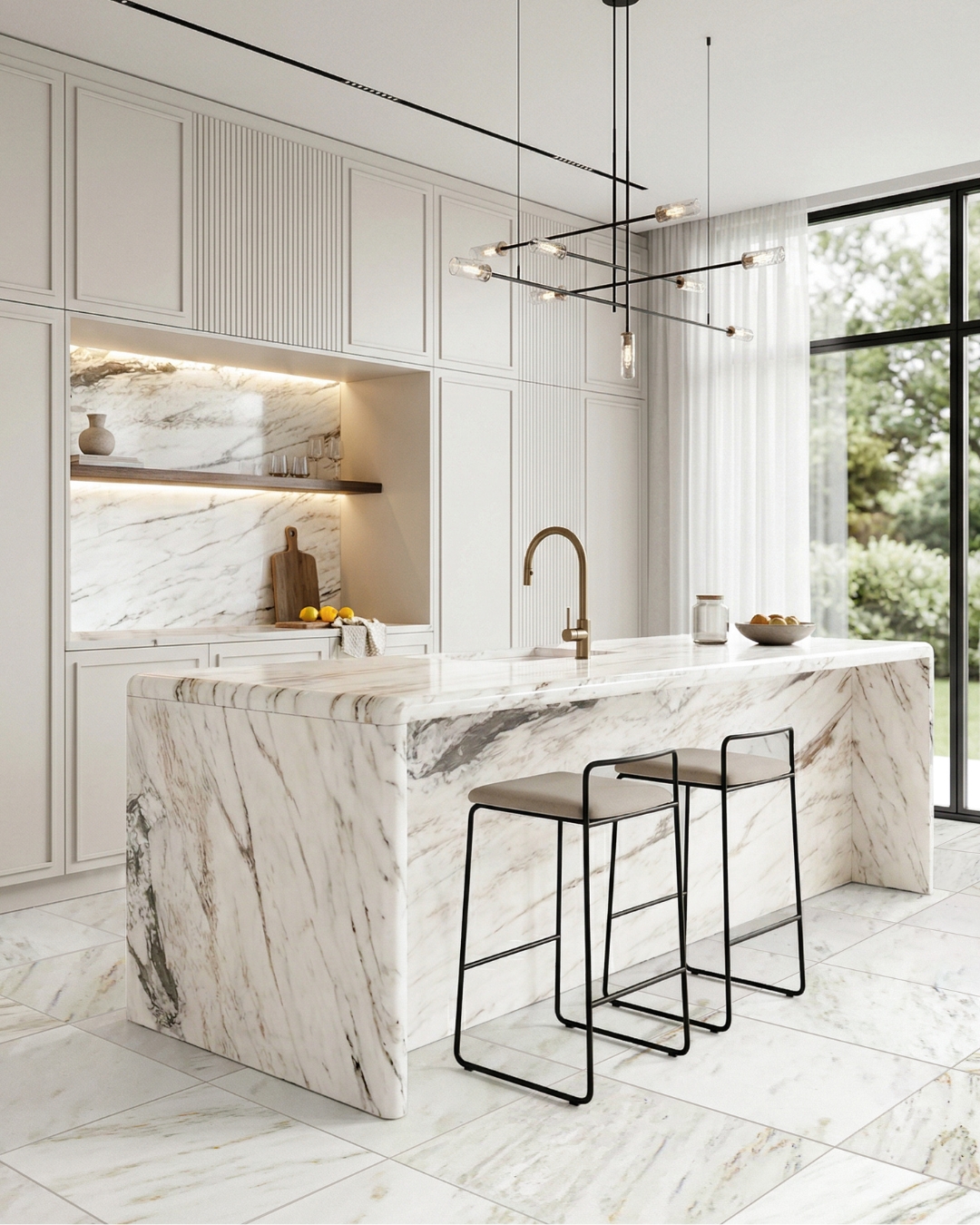 Imperial Danby Kitchen Luxury White Marble Kitchen Modern Luxury Kitchen Interior Design