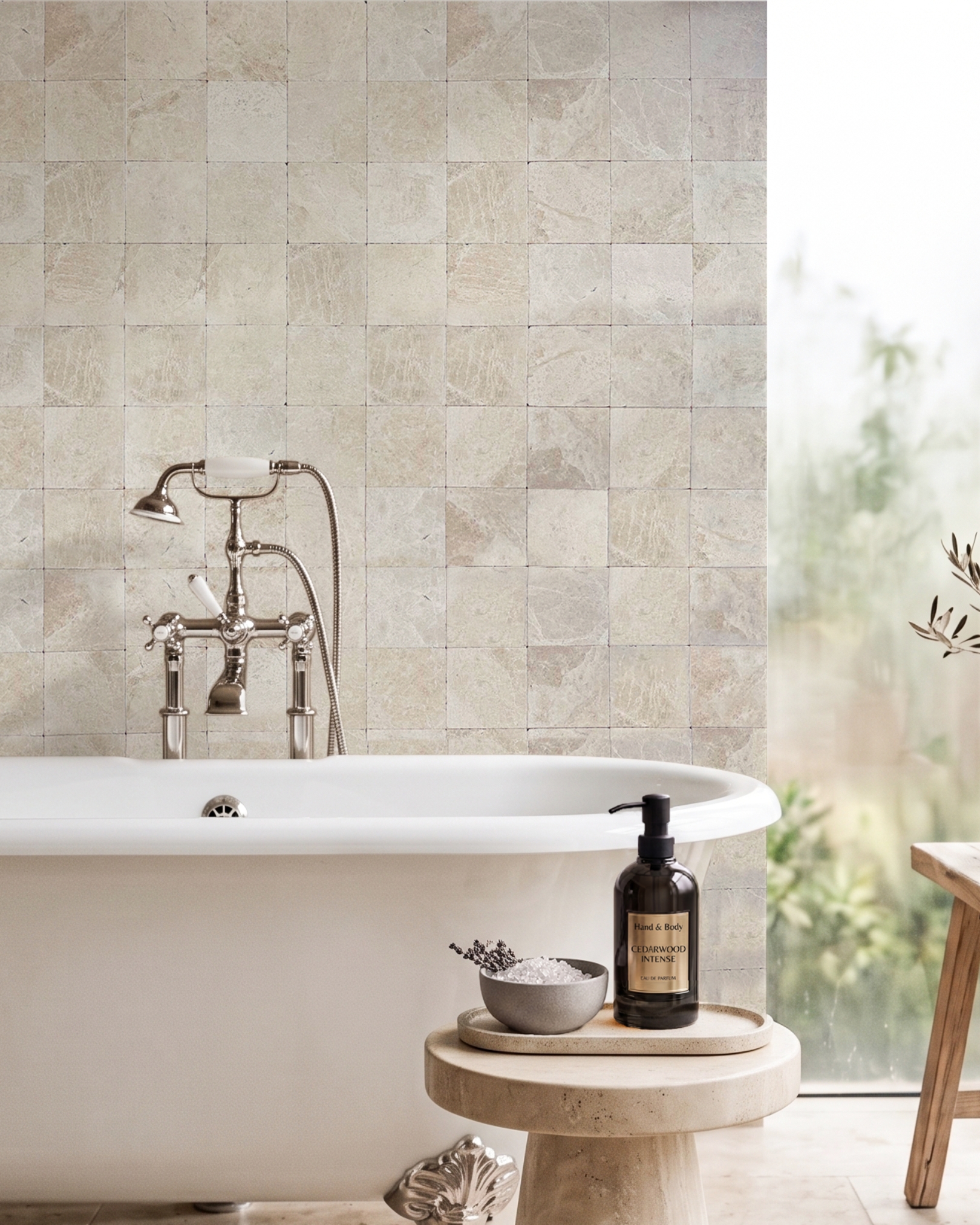 Vanilla ice Luxury backsplash bathroom