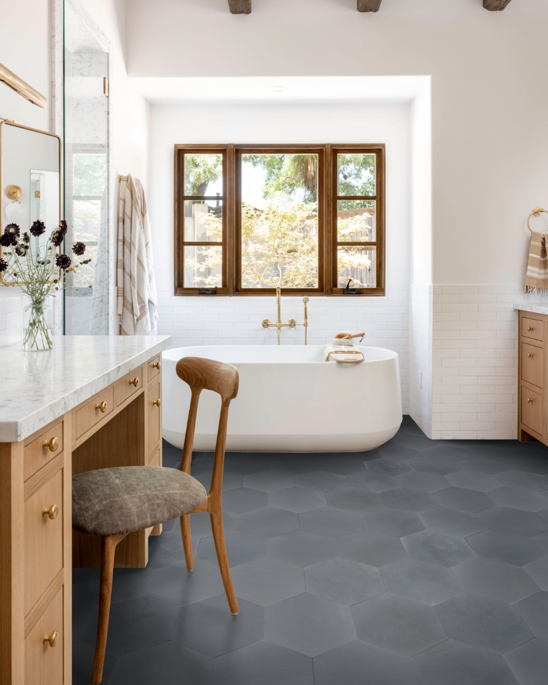Basalt Floor Dark Luxury Modern Bathroom Floor