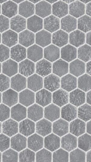 1" Hexagon - Blue Velvet - Tumbled