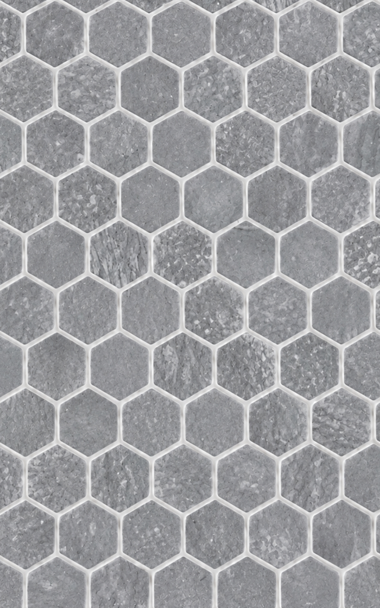 1" Hexagon - Blue Velvet - Tumbled