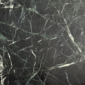 Zorba Green marble slab with deep green base and bold white veining