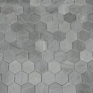 Hexagon 2" - Bardiglio - Honed