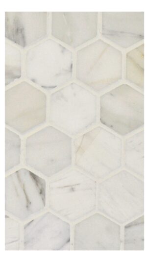 2” Hexagon - Calacatta Gold - Honed