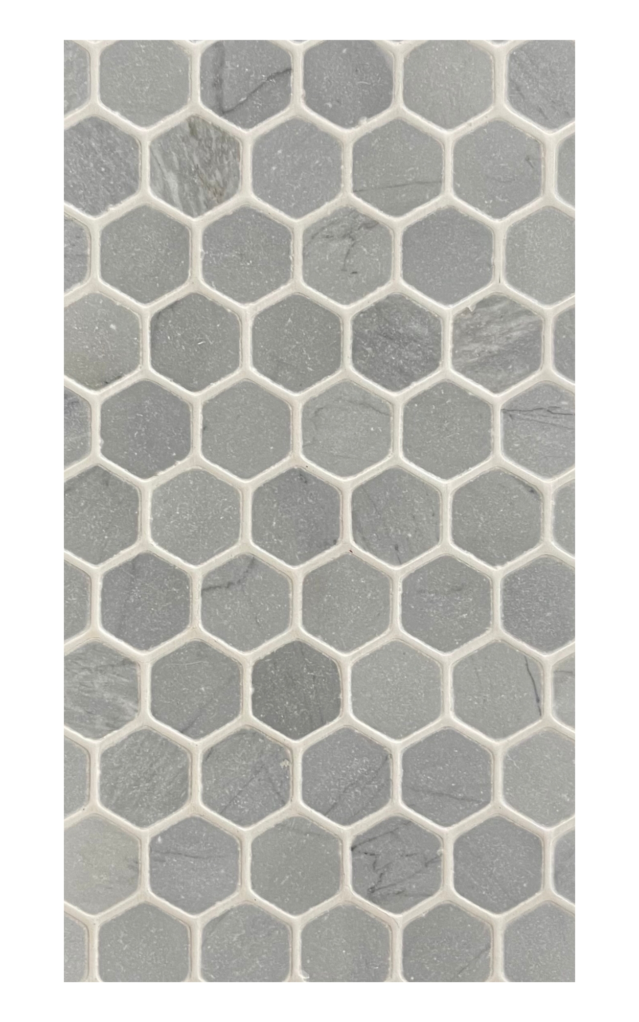 1″ Hexagon – Bardiglio – Tumbled