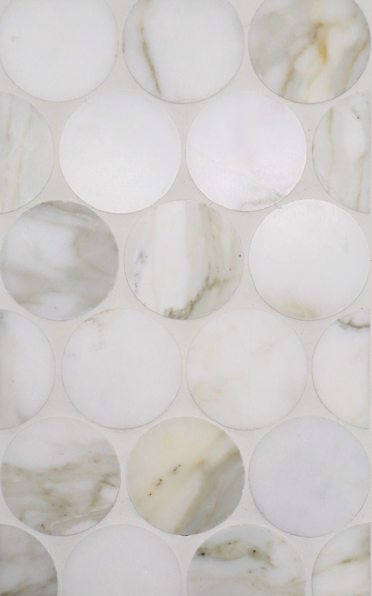 2" Dots - Calacatta Gold