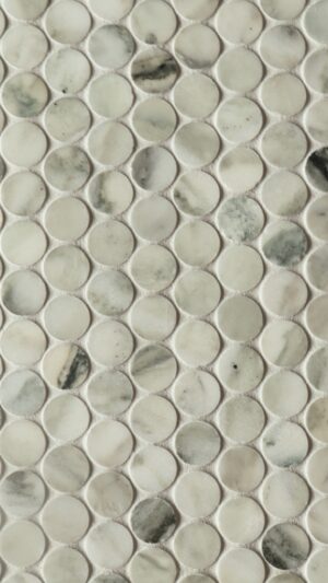 Penny Rounds Calacatta Verde - Honed
